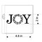 Joy with Holiday Wreath Cookie & Craft Stencil | CM184 by Designer Stencils |